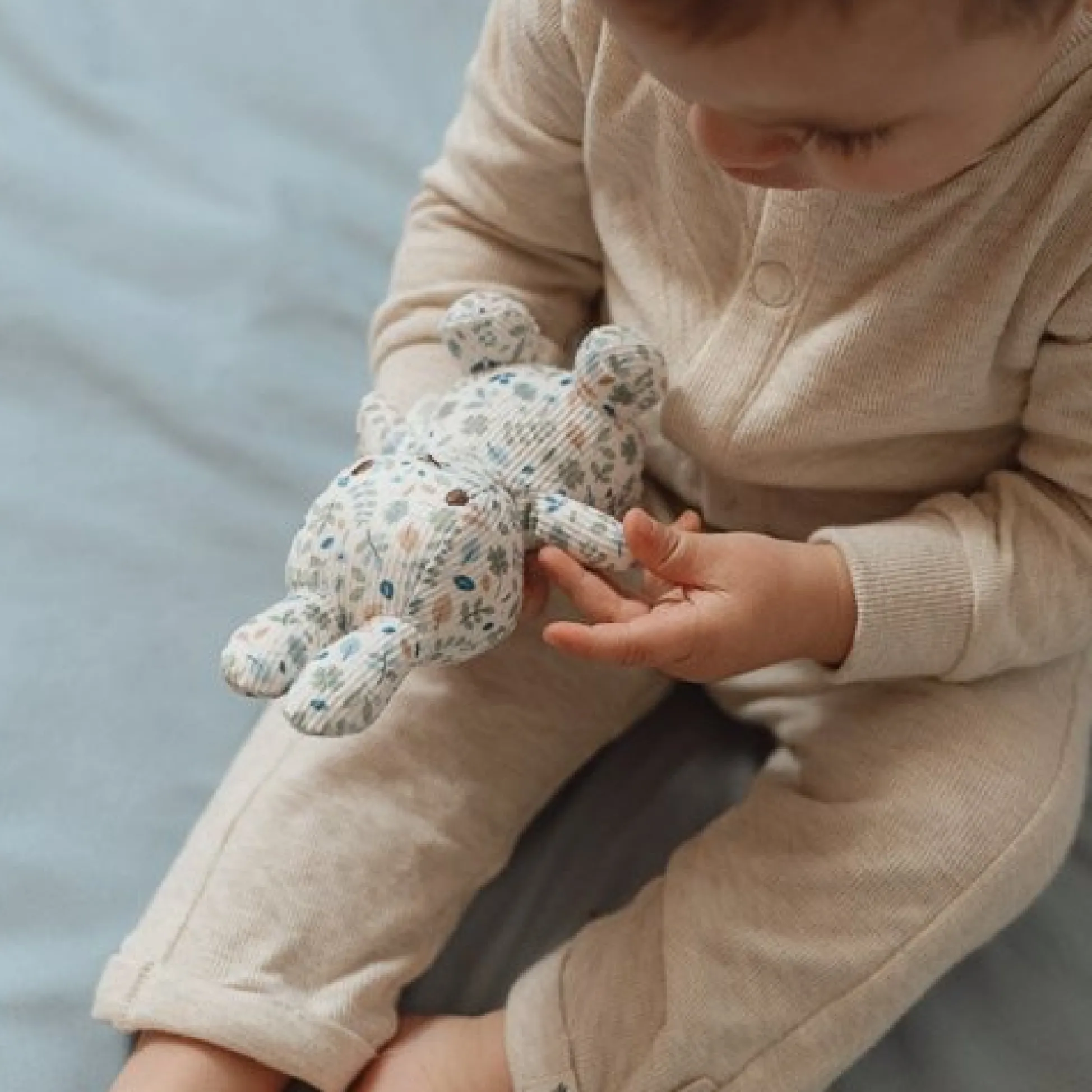 nijntje knuffel all-over print 15 cm - Blauw - Lucky Leaves