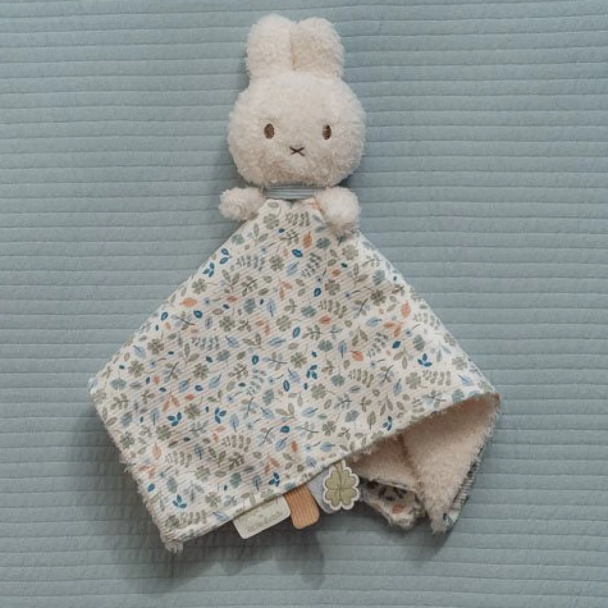 nijntje knuffeldoekje - Blauw - Lucky Leaves