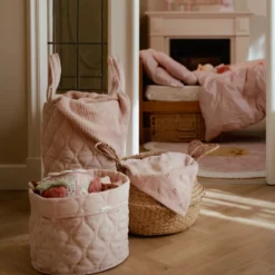 Opbergmand groot - Roze - Essentials