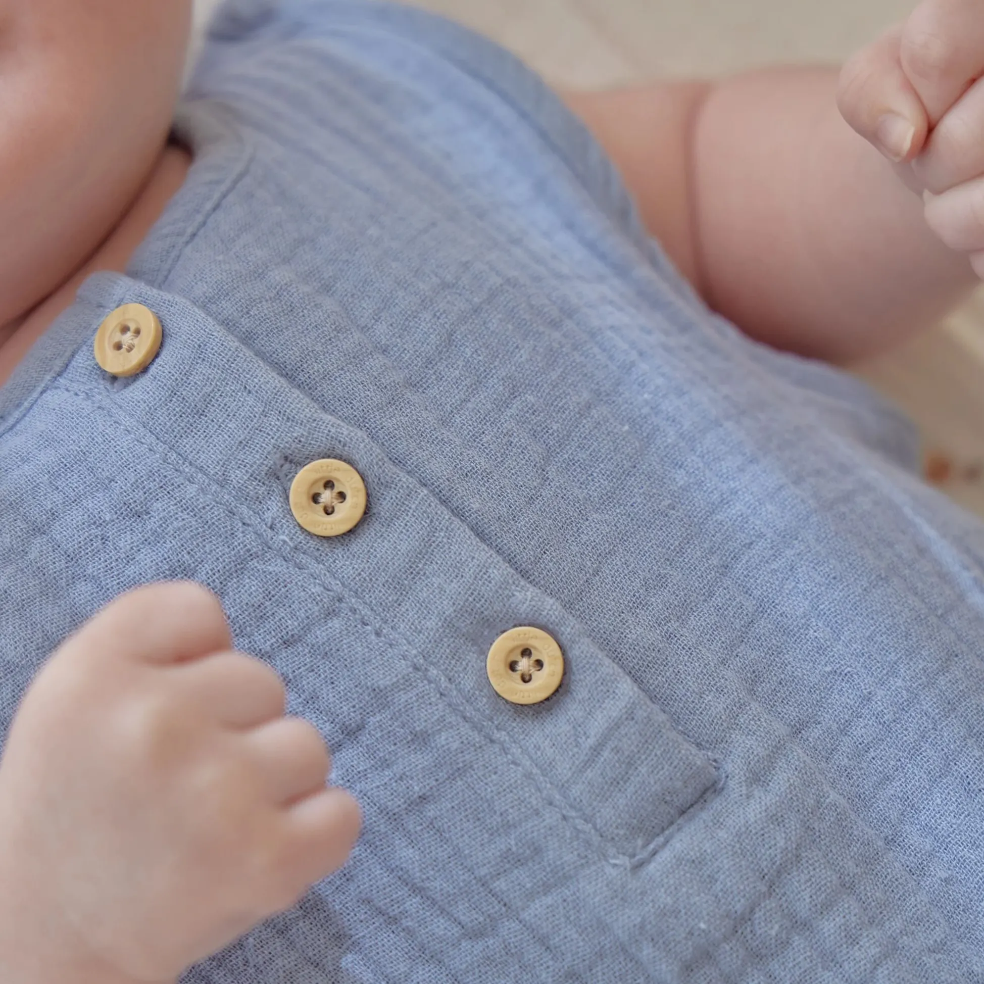 Romper mouwloos - Blauw
