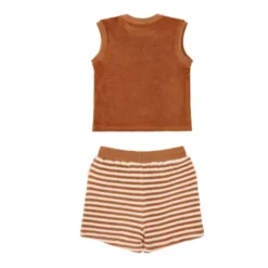Shirt en short set - Bruin