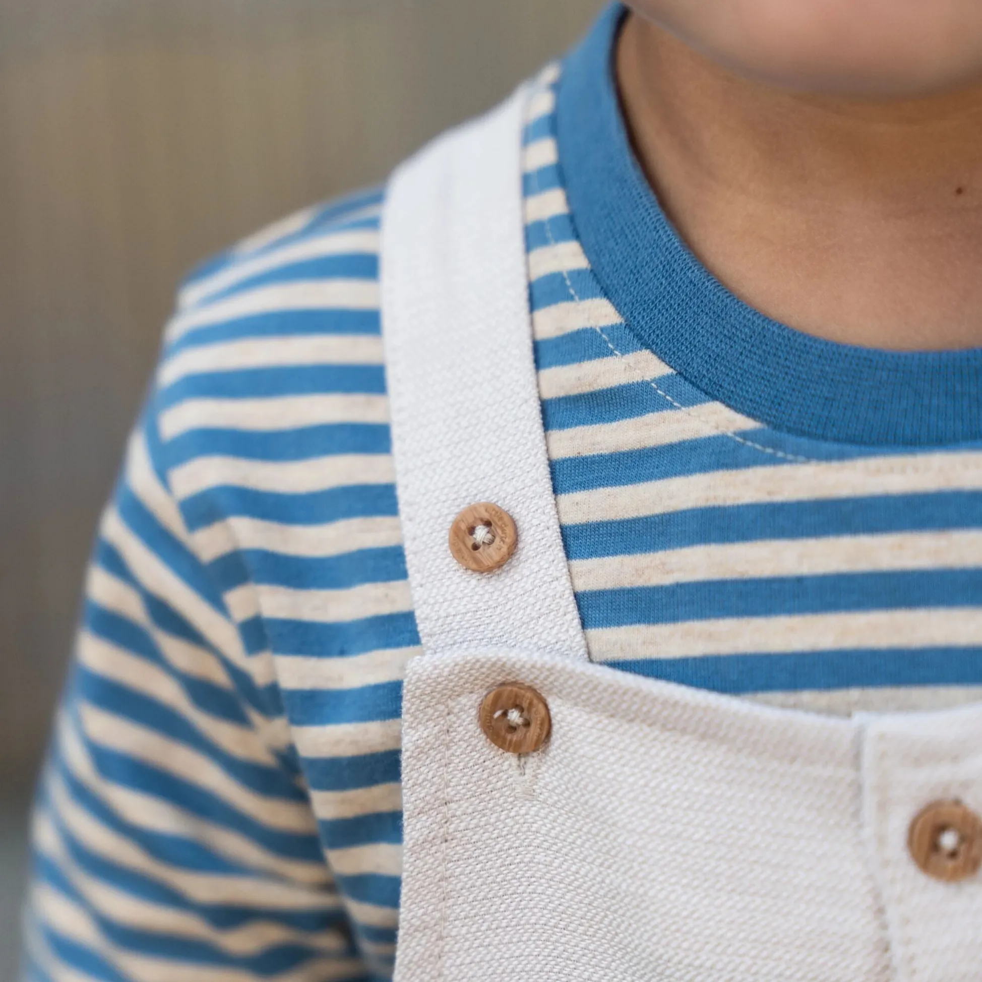 Shirt korte mouw - Blauw - Indigo Sand Stripe