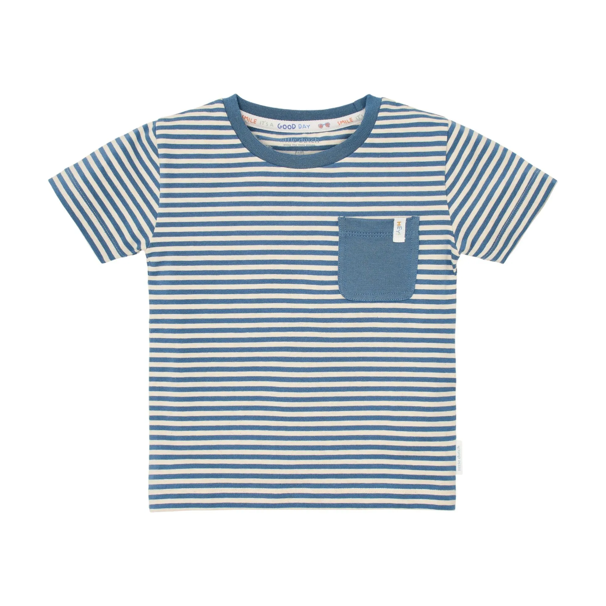Shirt korte mouw - Blauw - Indigo Sand Stripe