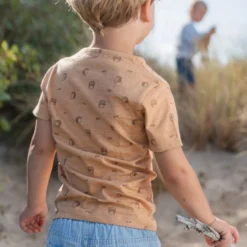 Shirt korte mouw - Bruin