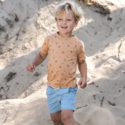 Shirt korte mouw - Bruin