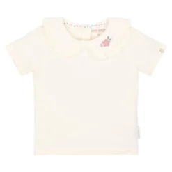 Shirt korte mouw met kraag - Wit