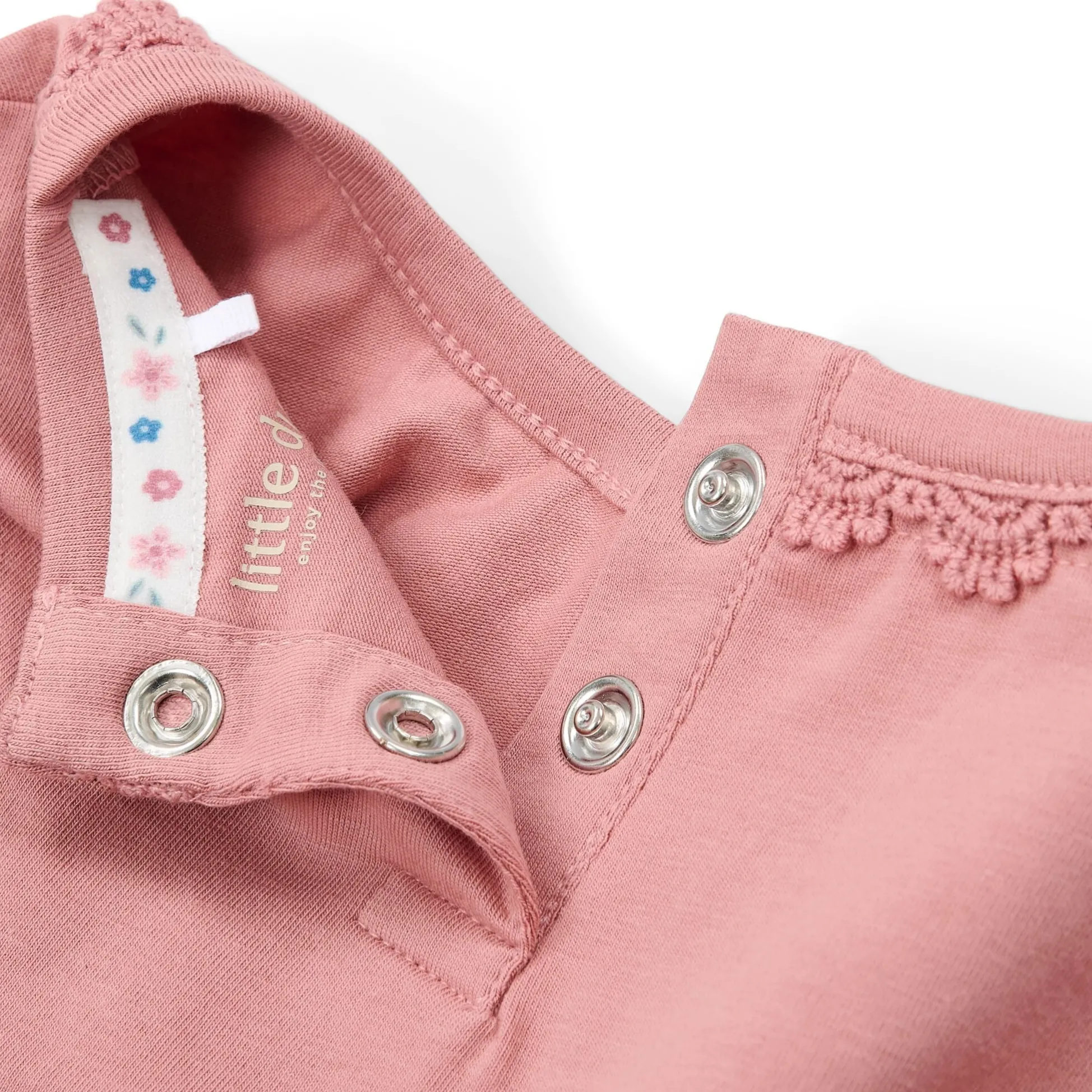Shirt korte mouw - Ruches - Roze