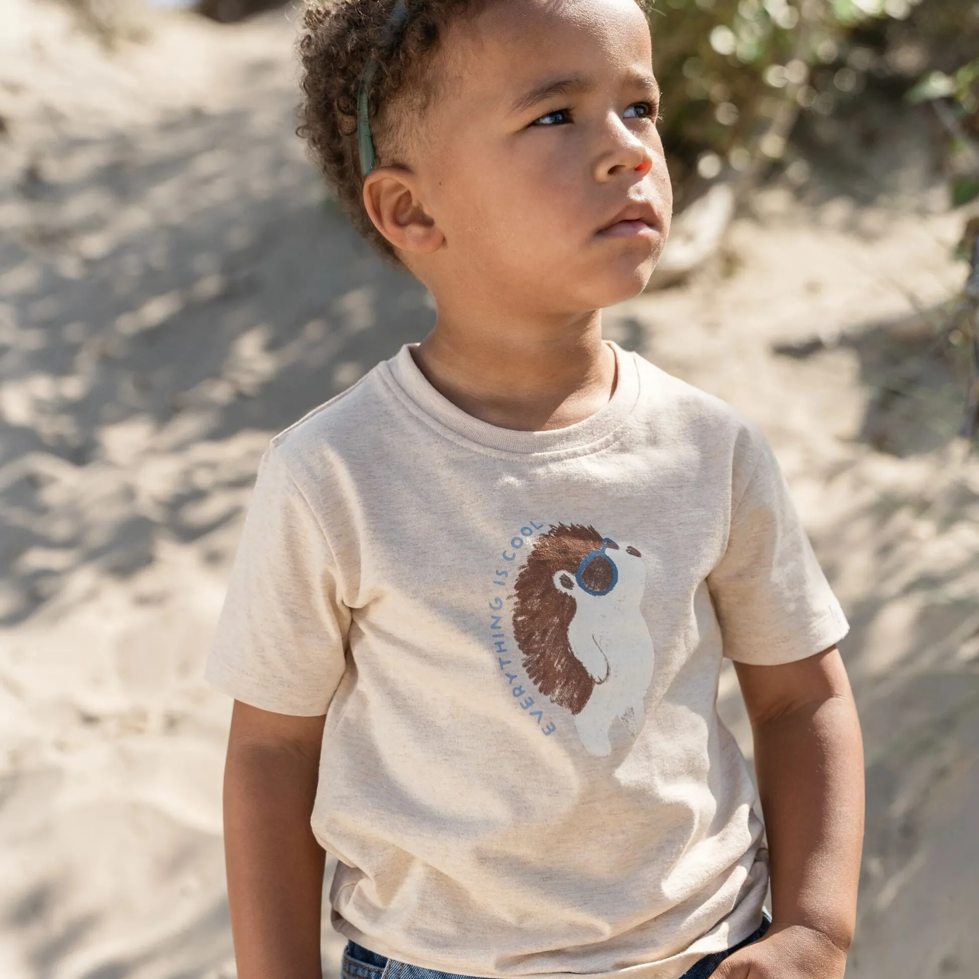 Shirt korte mouw - Zand - Egel