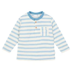 Shirt lange mouw - Blauw - Steel Blue Stripe