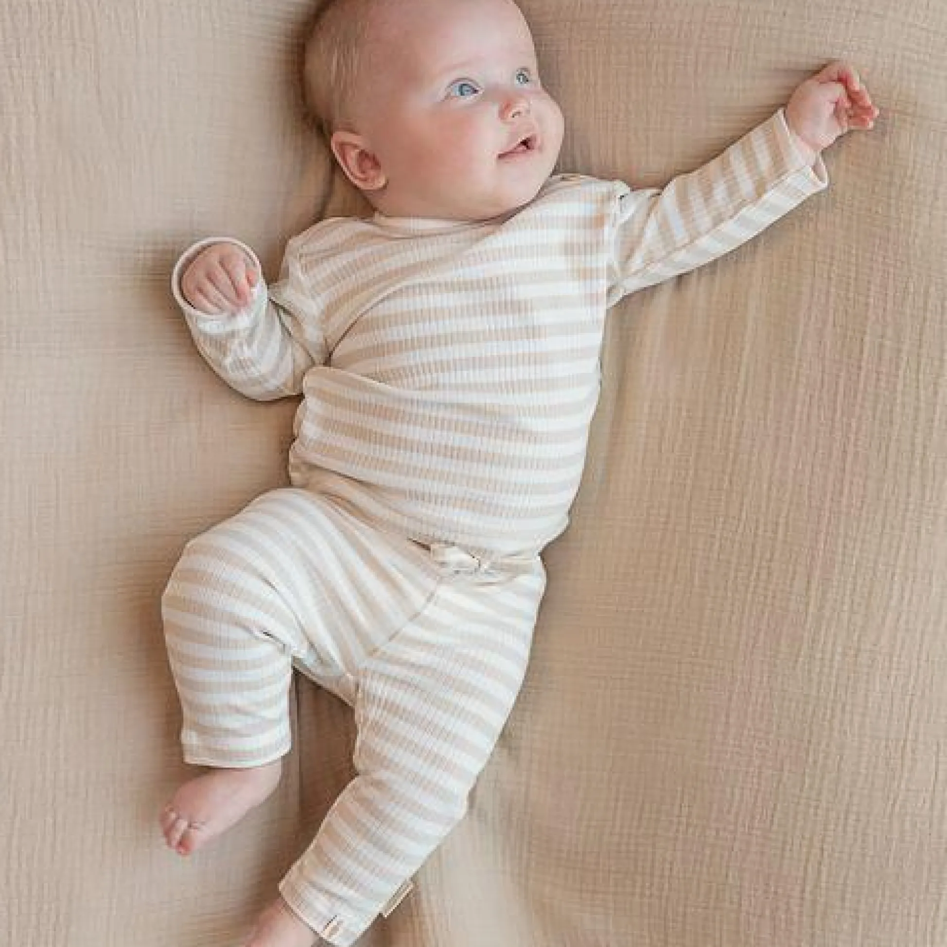 Shirt lange mouw - Zand - Newborn Naturals