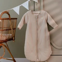 Slaapzak winter – Beige – Maat 70 cm – Newborn Naturals – Little Goose
