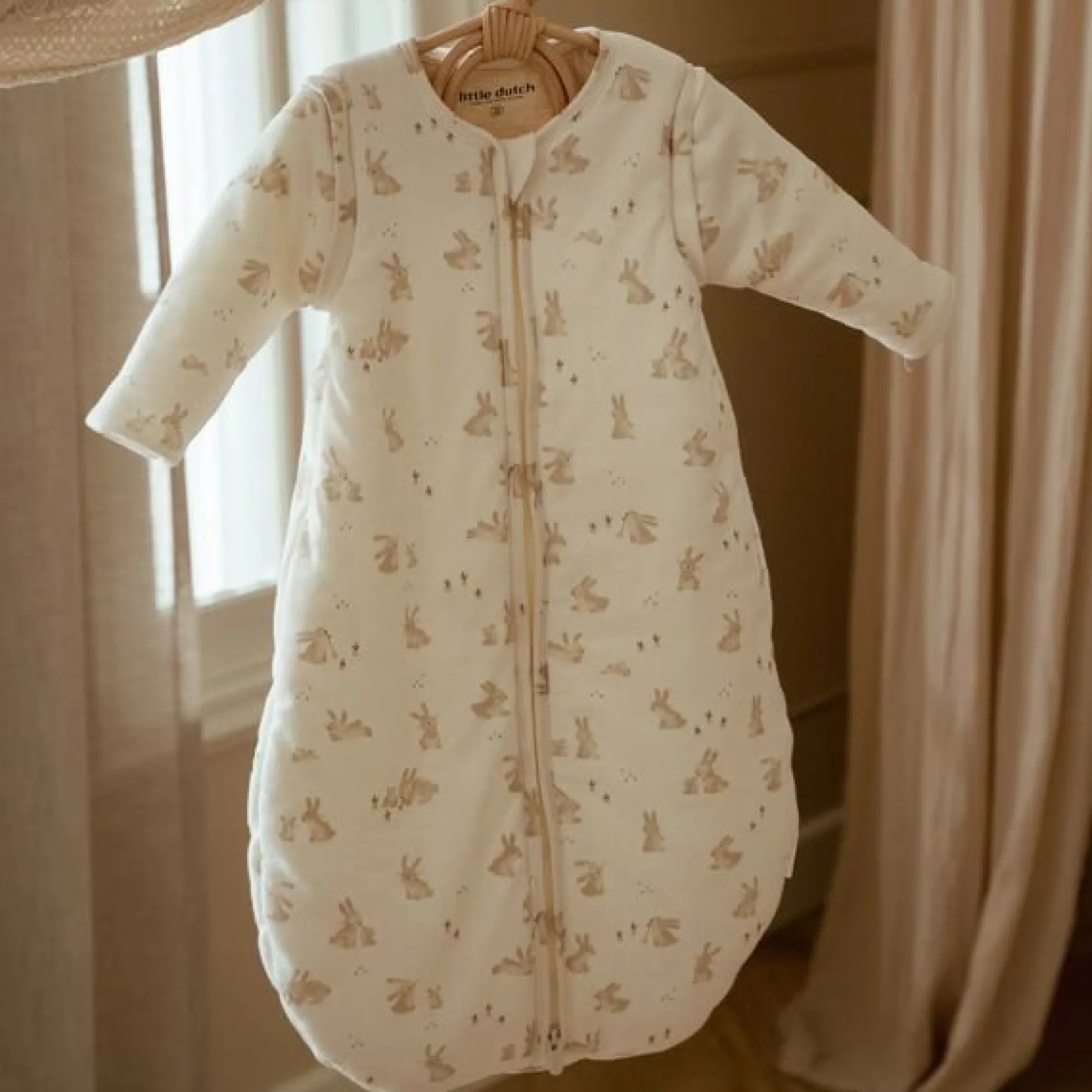 Slaapzak winter – Wit – Maat 90 cm – Newborn Naturals – Baby Bunny