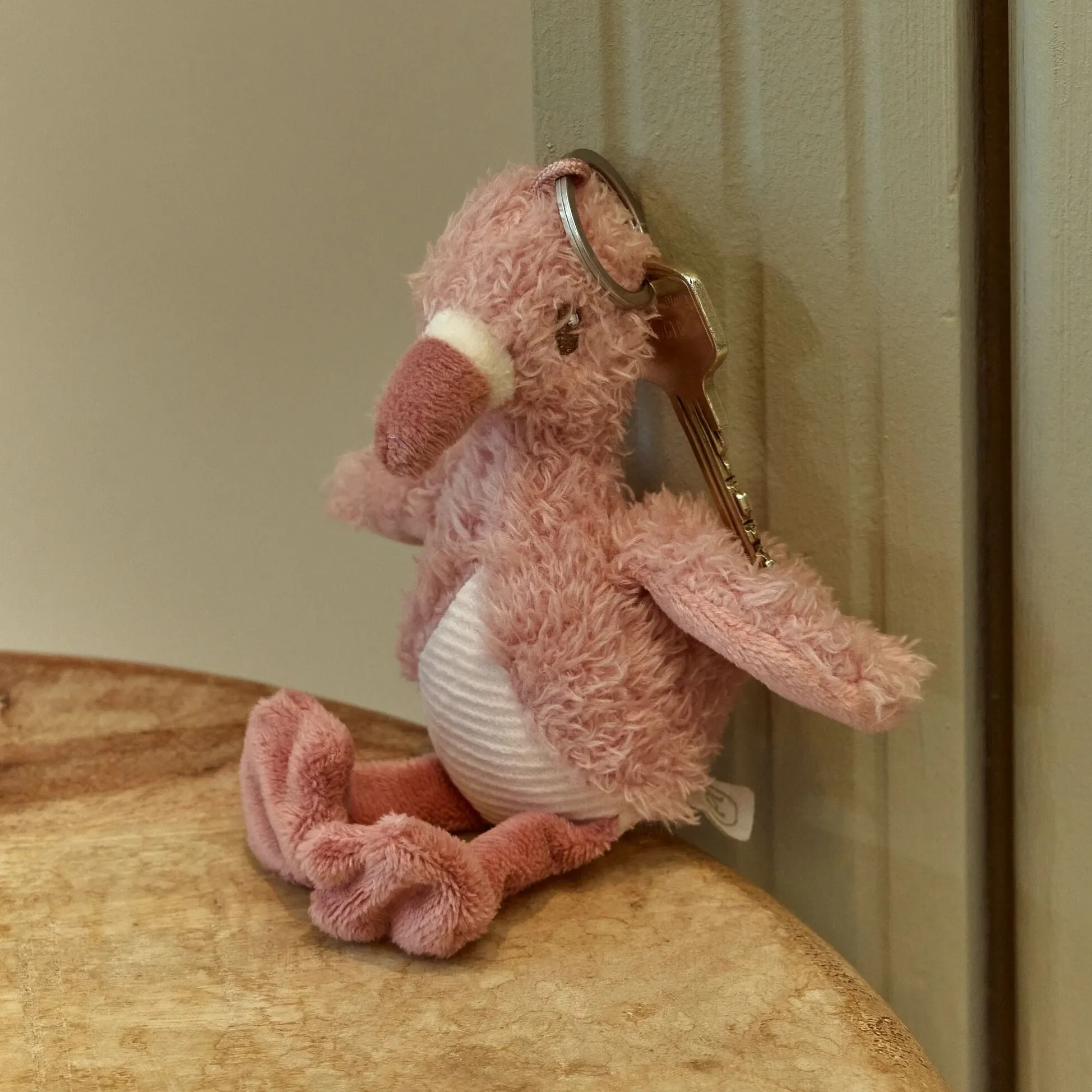 Sleutelhanger Flamingo - Roze