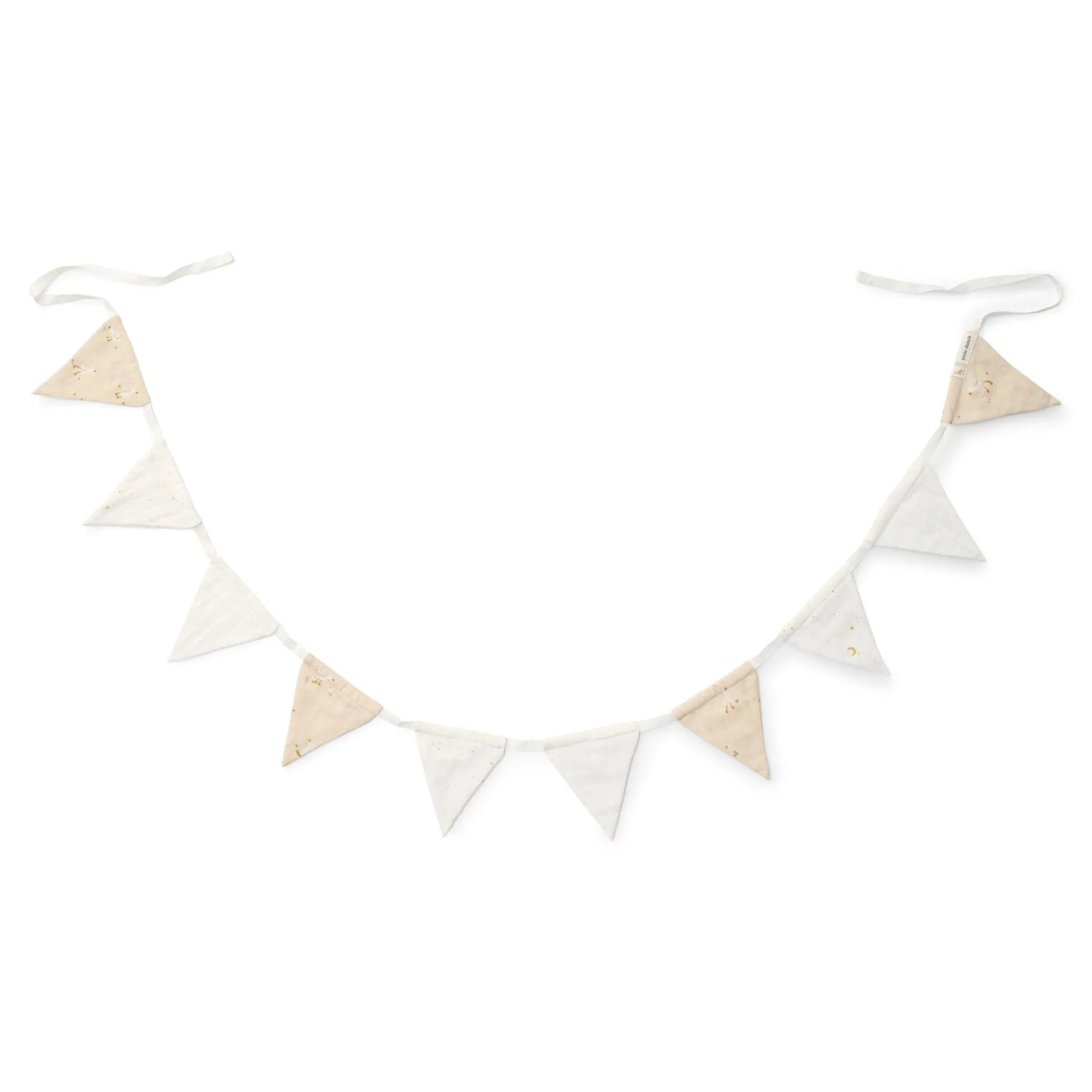 Slinger met vlaggetjes - Beige - Newborn Naturals - Little Goose