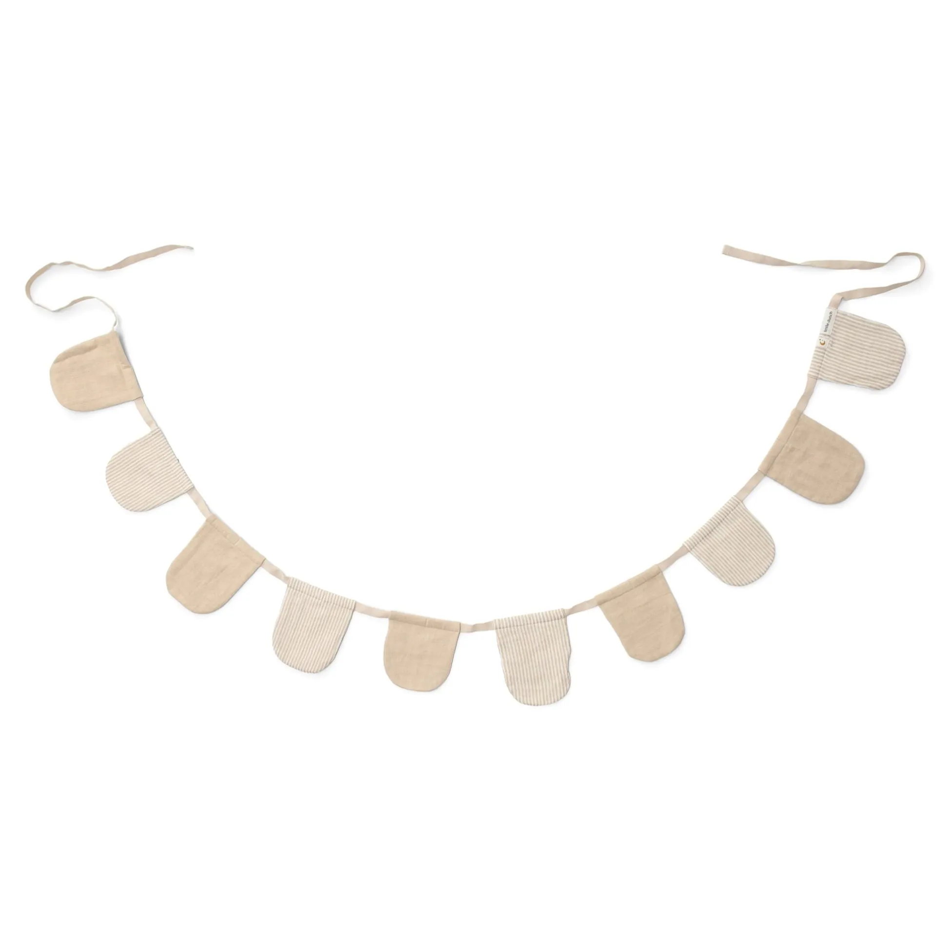Slinger met vlaggetjes - Beige - Essentials