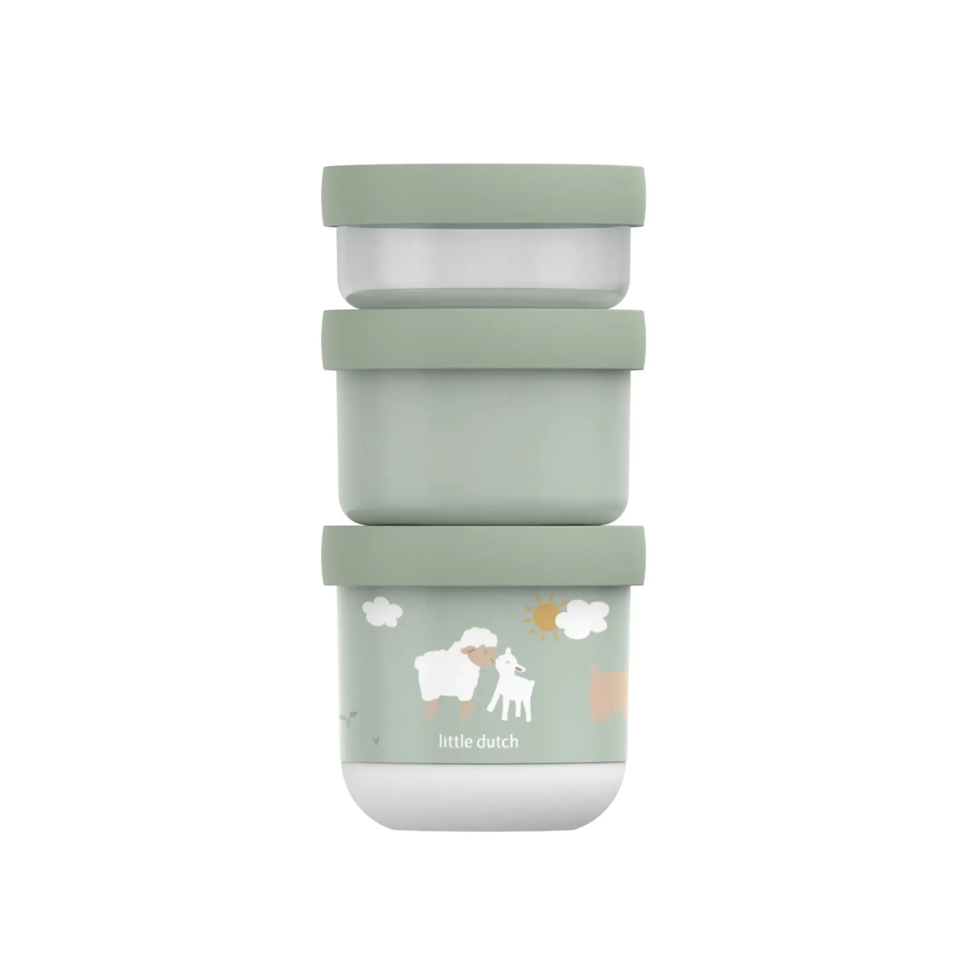 Snackbox Stack 3-Delig Little Farm
