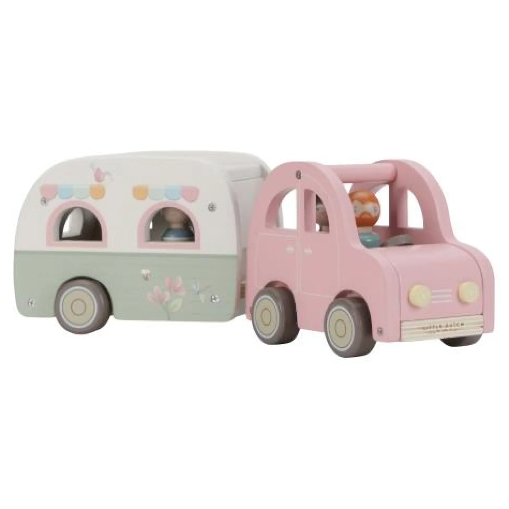 Speelgoed auto met caravan - Meerkleurig - Essentials
