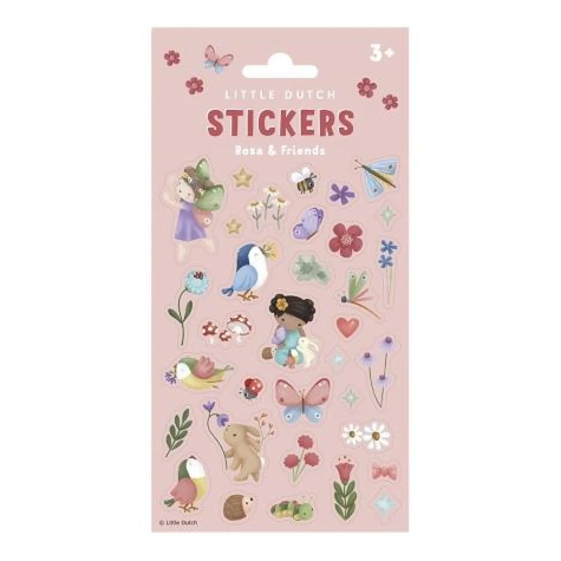 Stickervel Rosa & Friends