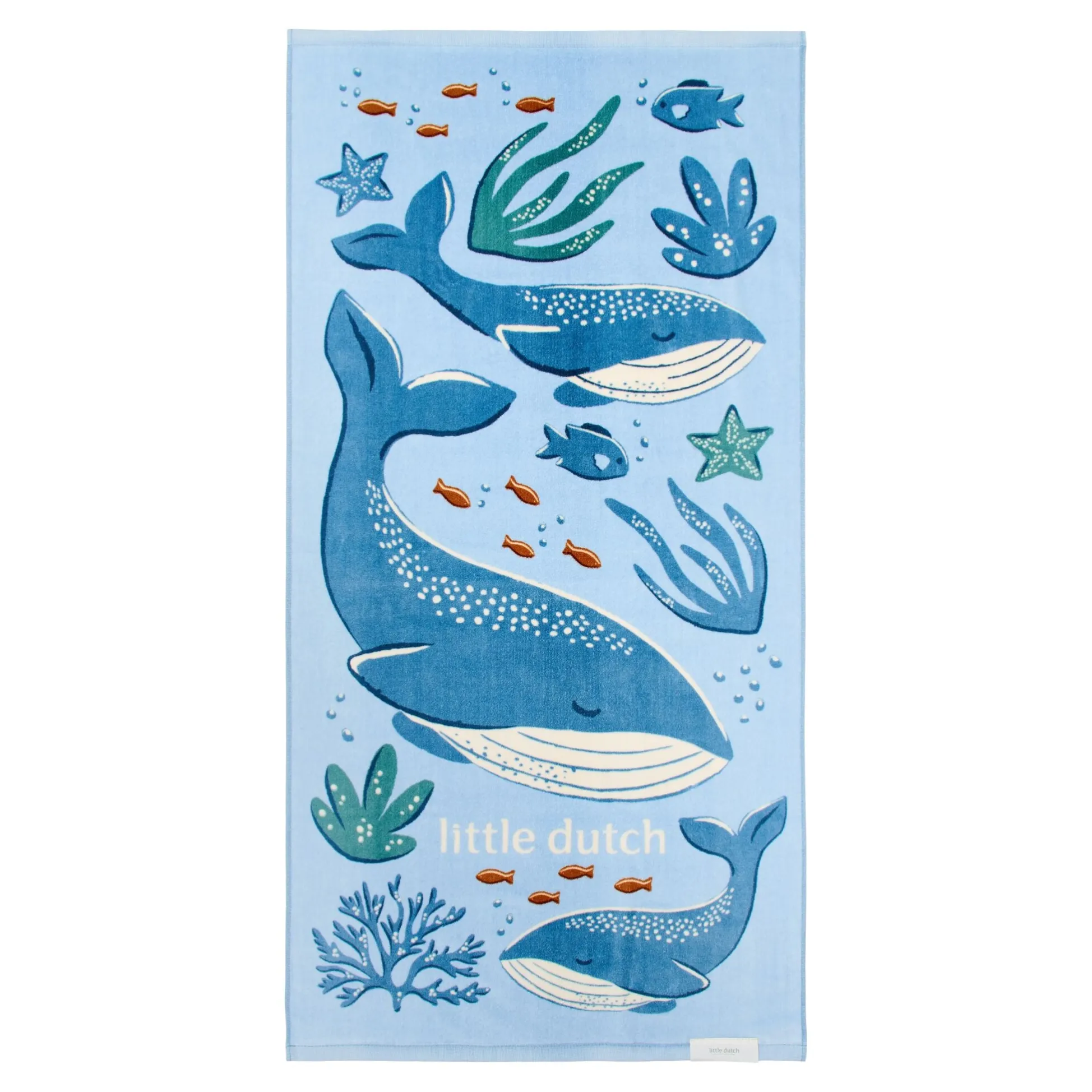 Strandhanddoek - Blauw - Ocean Splash