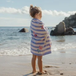 Strandhanddoek - Paars - Dreamy Stripes