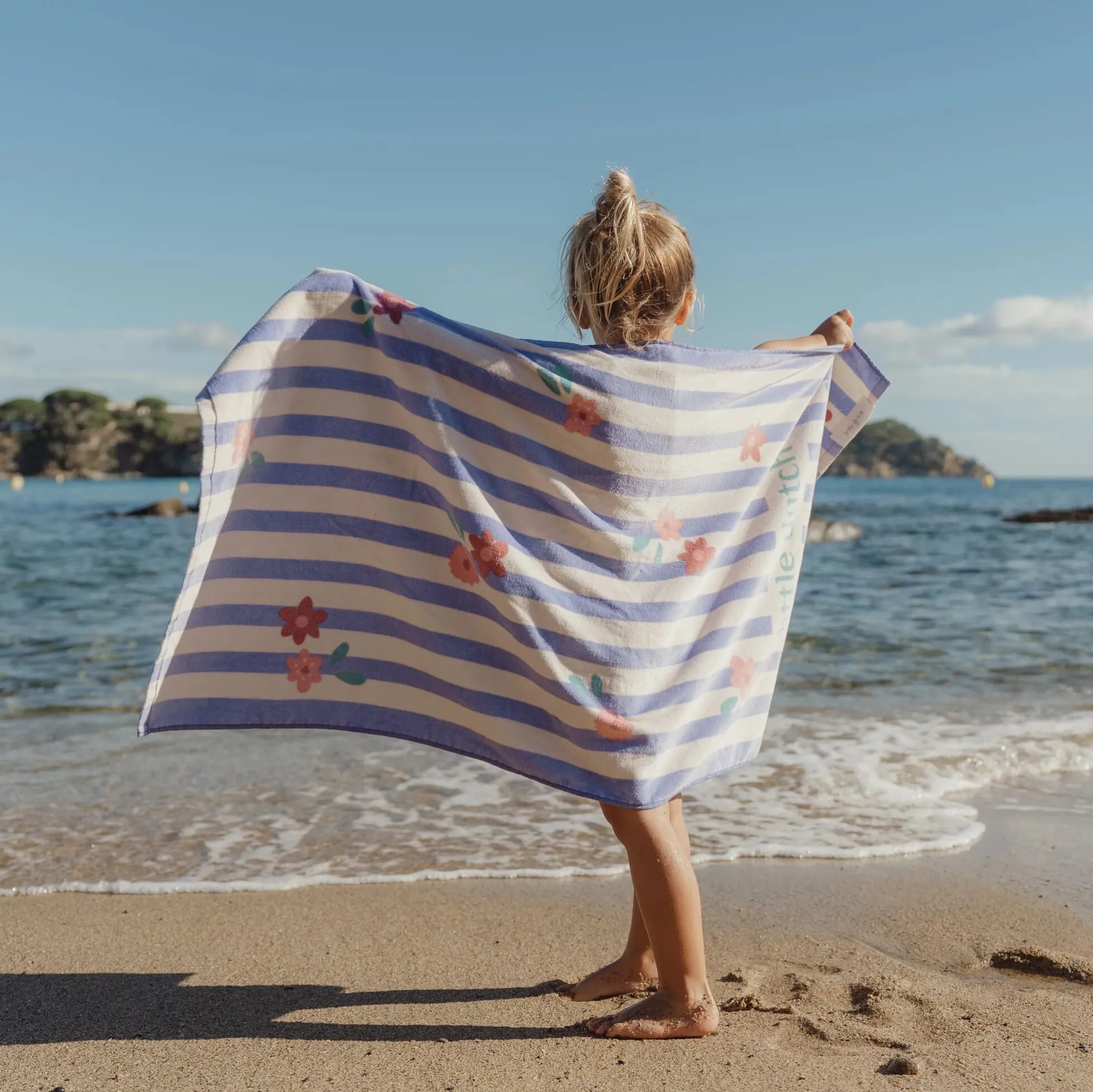 Strandhanddoek - Paars - Dreamy Stripes