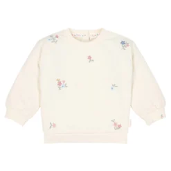 Sweater - Wit- Bloemenprint