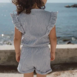 Tuinbroek - Blauw - Denim Blue Stripe