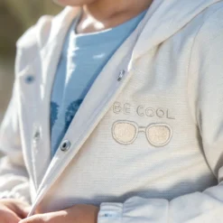 Vest met capuchon - Zand