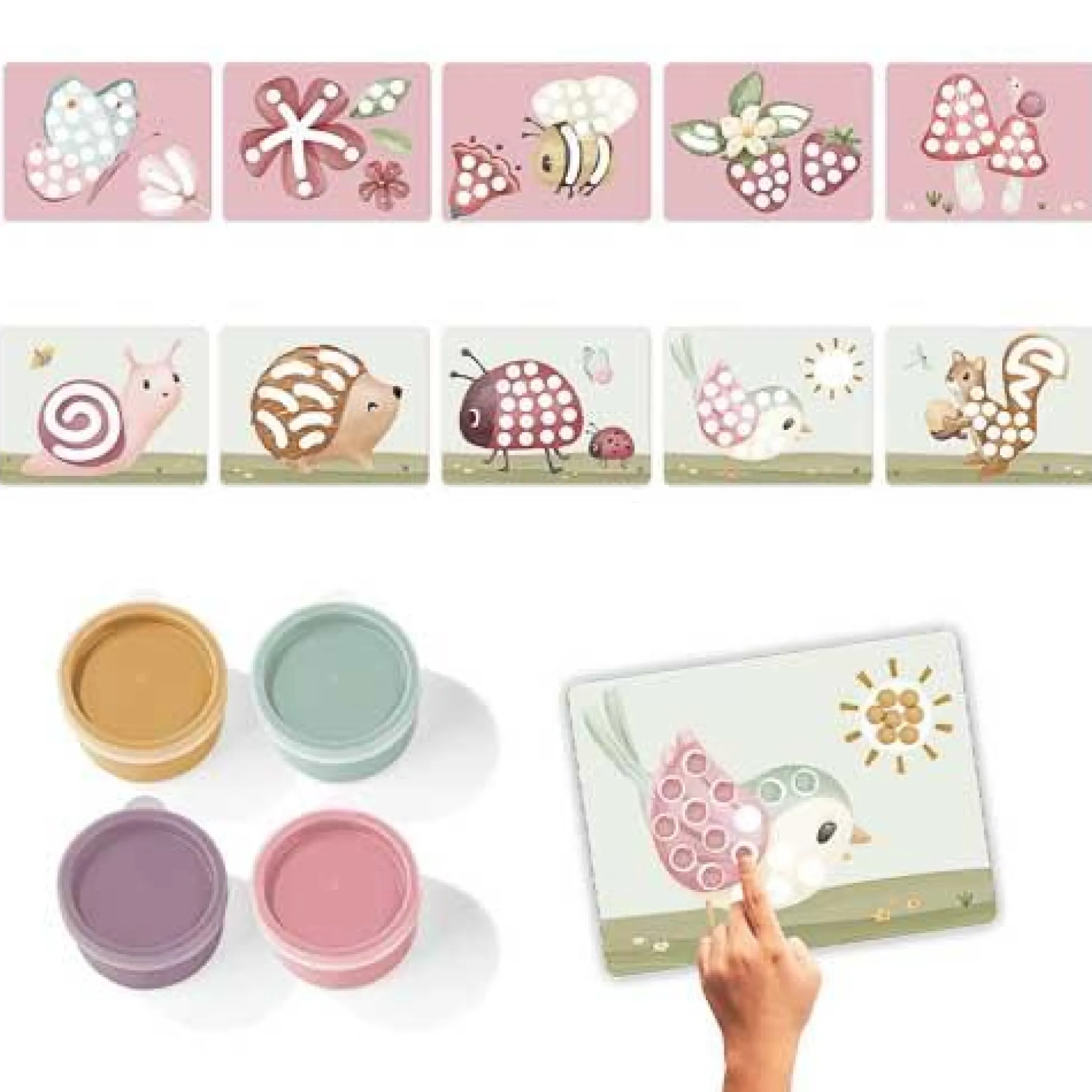 Vingerverfset - Roze - Fairy Garden