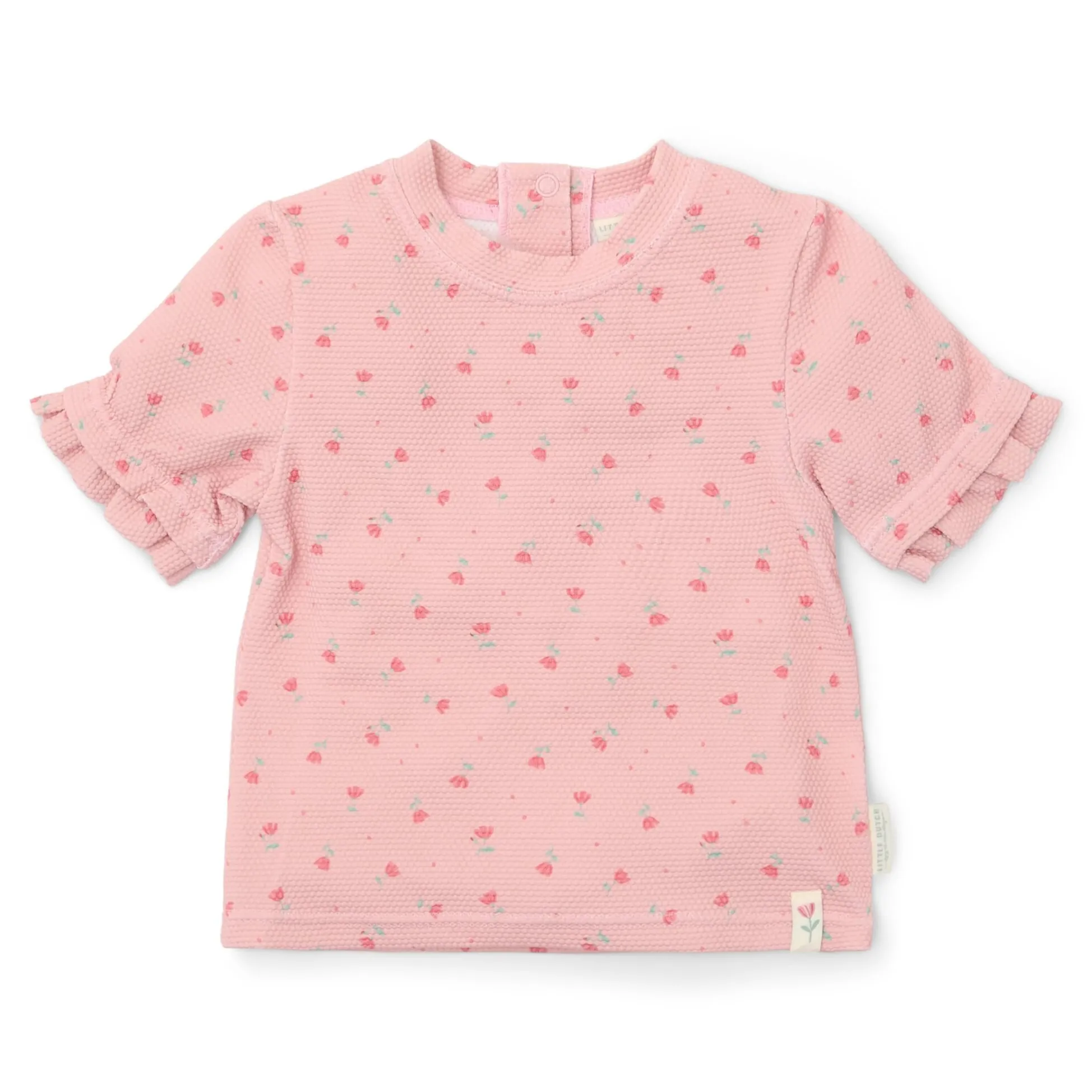 Zwemshirt korte mouw - Lichtroze - Sunny Flowers