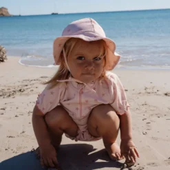 Zwemshirt korte mouw - Roze - Dreamy Seashells