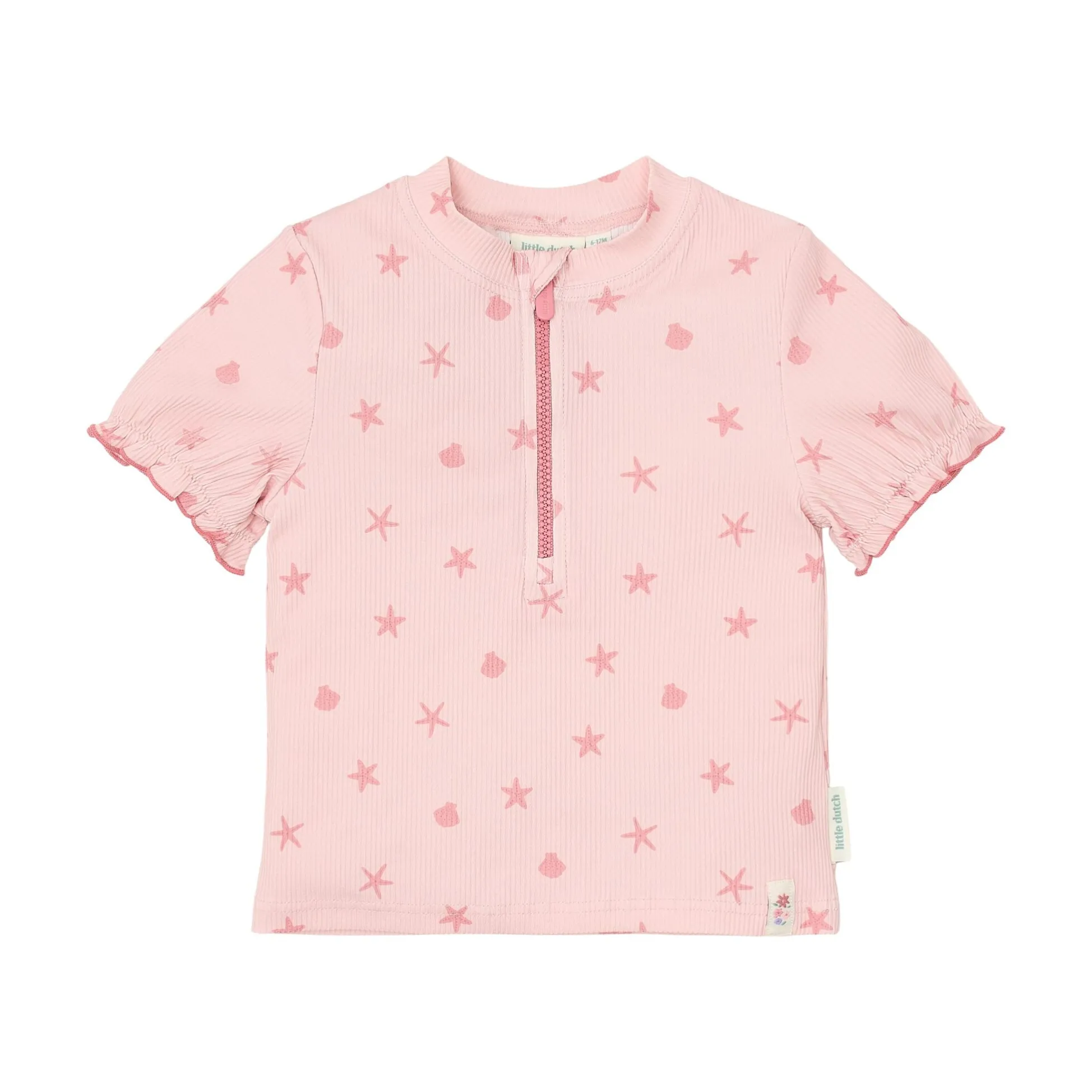 Zwemshirt korte mouw - Roze - Dreamy Seashells