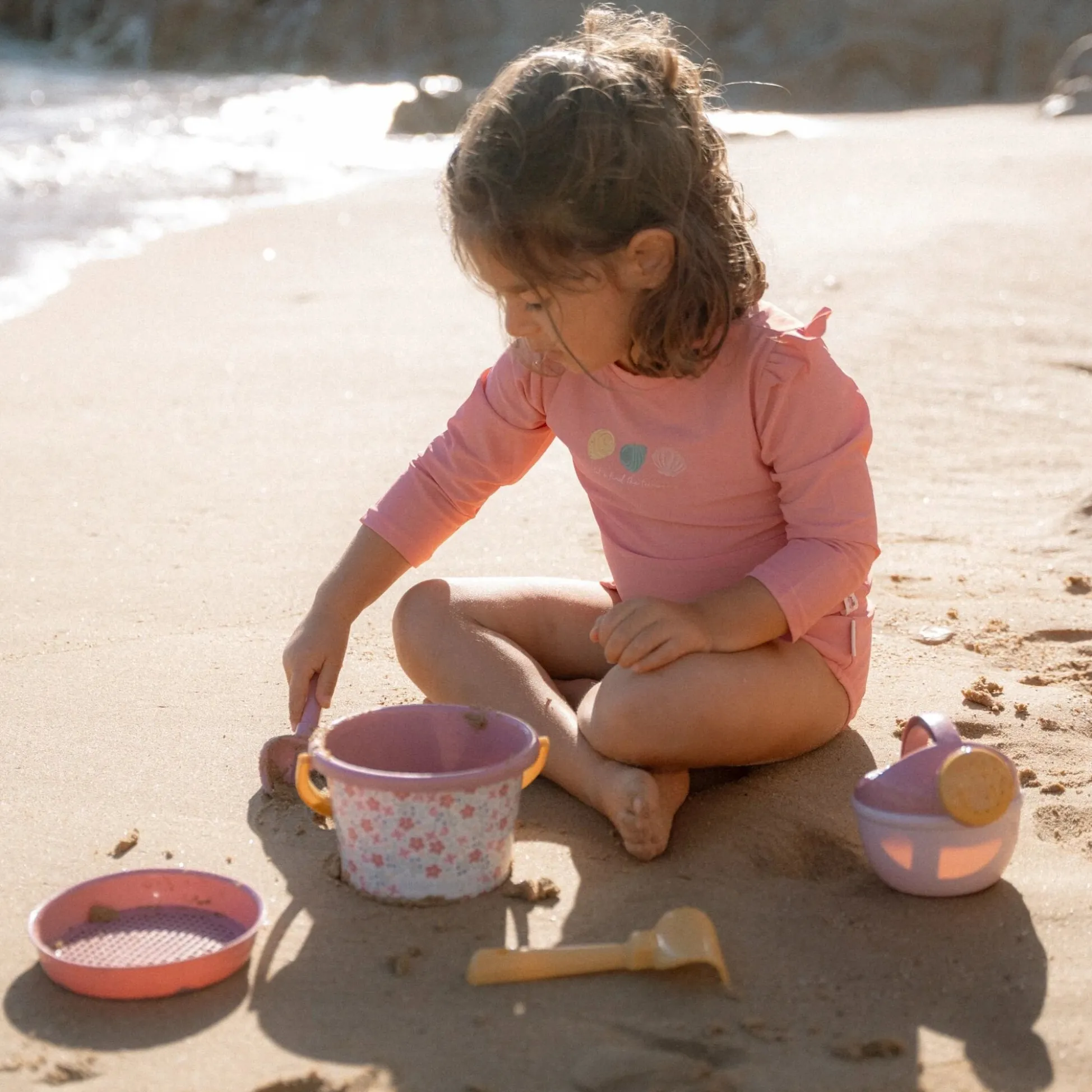 Zwemshirt lange mouw - Roze - Ocean Treasures