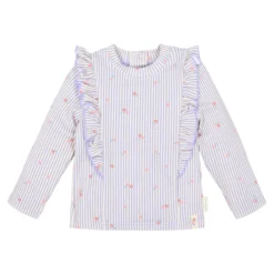 Zwemshirt lange mouw - UPF 40 - Paars - Dreamy Stripes