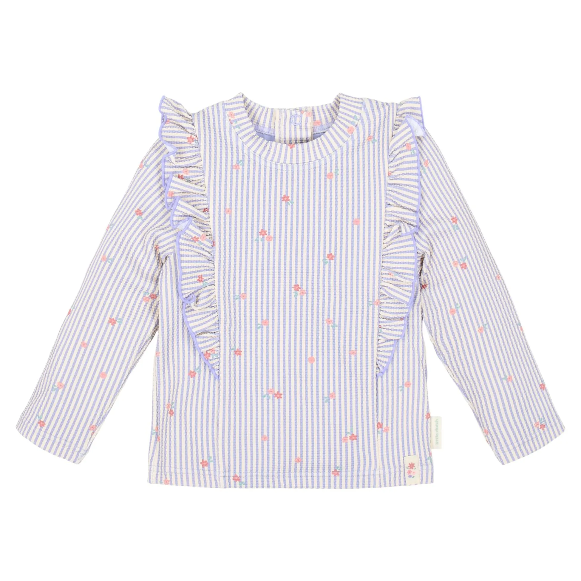 Zwemshirt lange mouw - UPF 40 - Paars - Dreamy Stripes